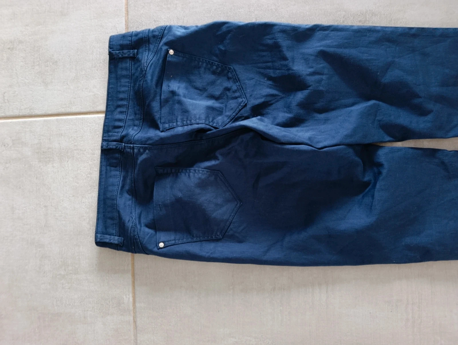 Pantalon Cache Cache femme T38 bleu marine slim stretch – photo 8